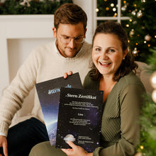 Lade das Bild in den Galerie-Viewer, Sterntaufe Gutscheinkarte